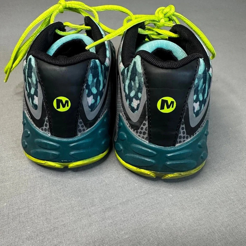 Merrell Women's Hiking Shoes US 6 Medium Gray Green Black Yellow MPN J21398